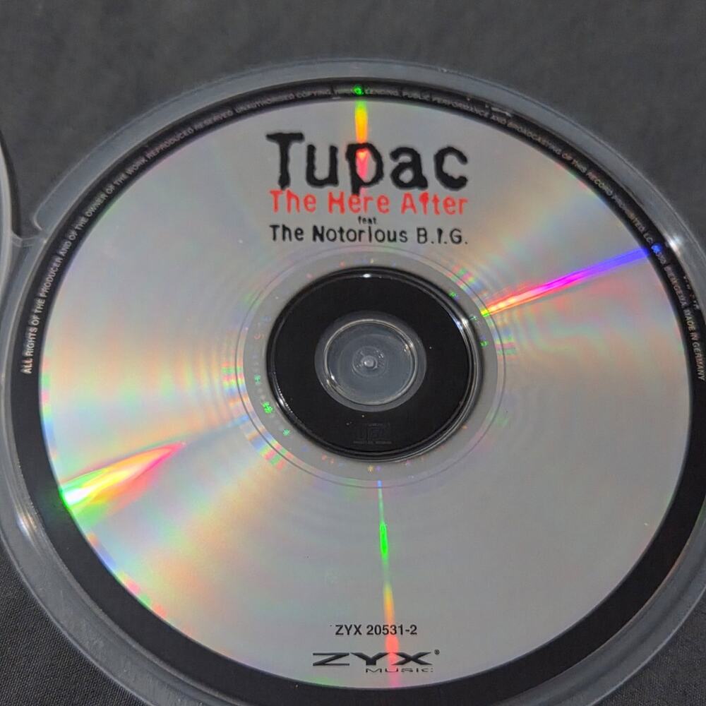 Vtg 1999 Tupac feat The Notorious BIG THE HERE AFTER CD 2PAC GERMAN IMPORT